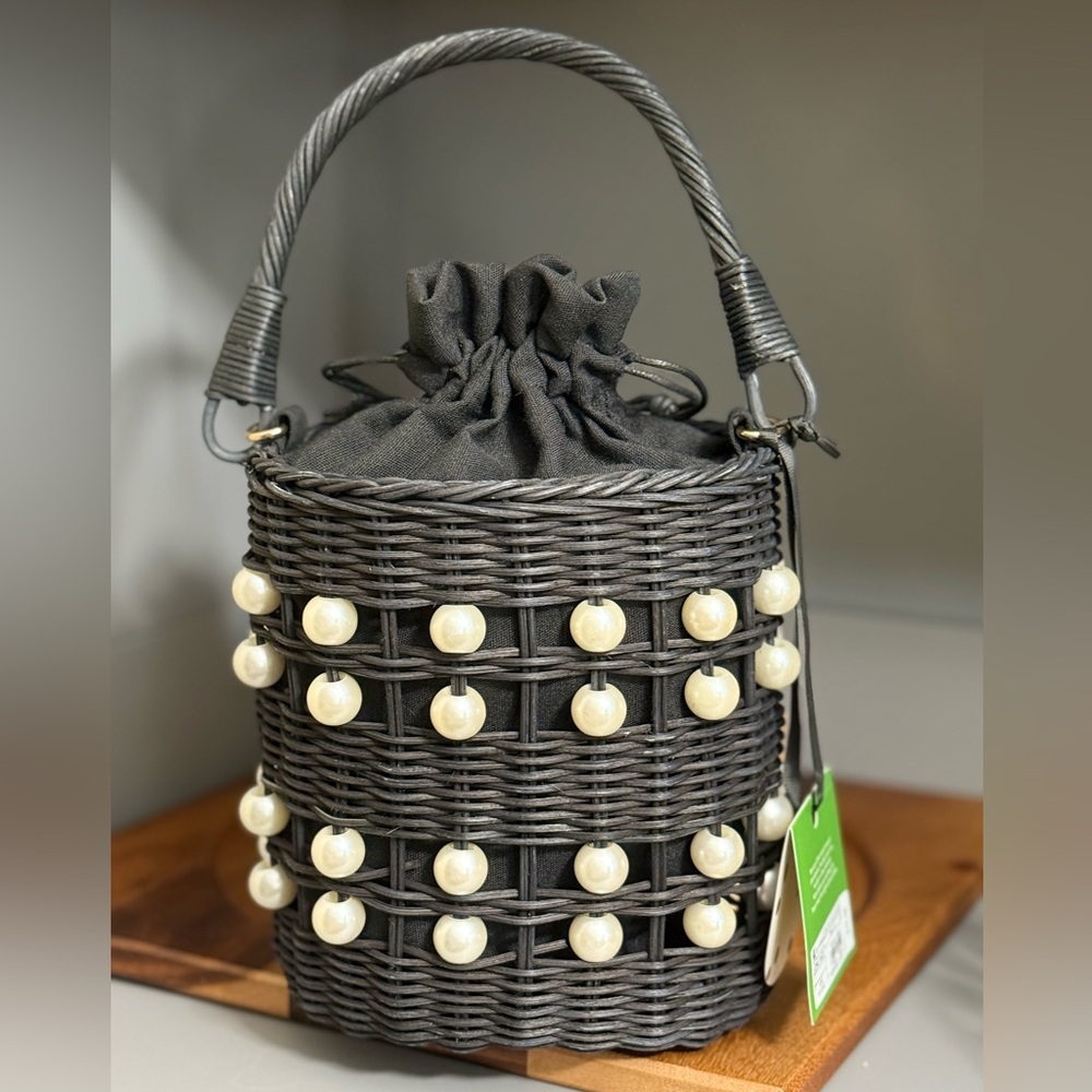 Kate Spade NY by Target, Pearl Embellished Basket Bucket Bag